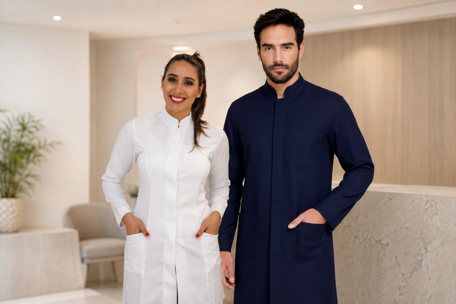 diferença entre jaleco médico, odontológico e estético